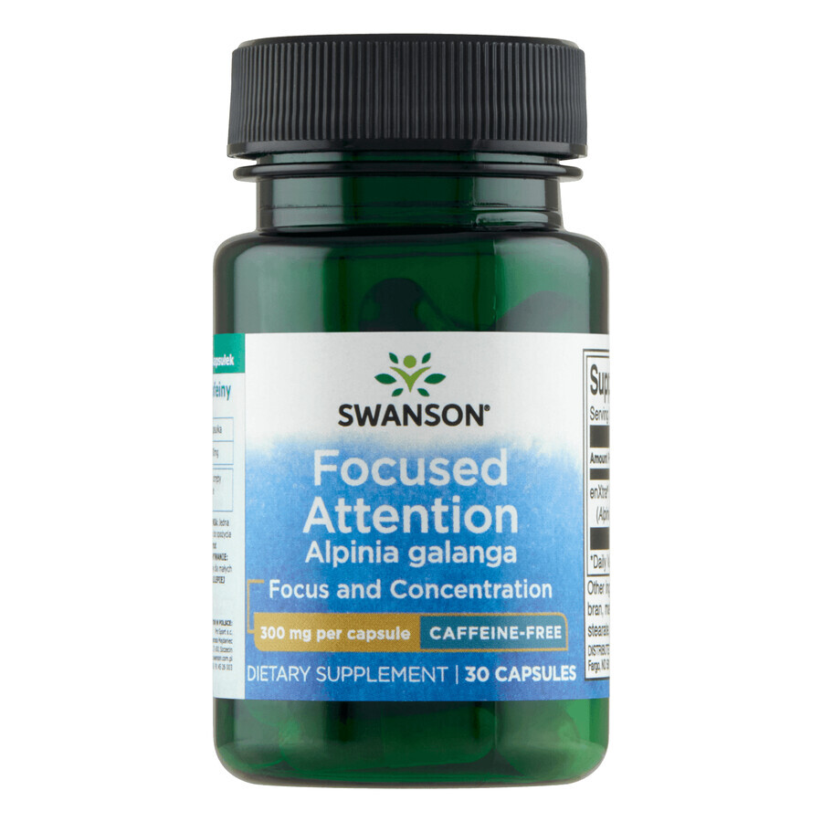Boutique Swanson Focused Attention, 30 gélules Swanson Focused Attention, 30 gélules