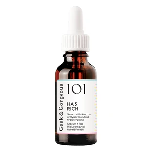 Geek &amp; Gorgeous HA 5 Reichhaltiges, feuchtigkeitsspendendes Serum mit Hyaluronsäure, 30 ml