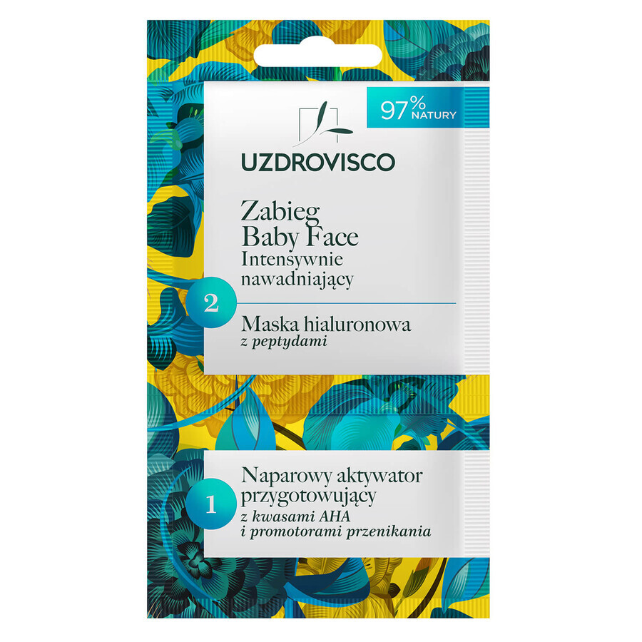 Buy Uzdrovisco Baby Face treatment, intensive moisturizing hyaluronic mask, 10 ml Uzdrovisco Baby Face treatment, intensive moisturizing hyaluronic mask, 10 ml