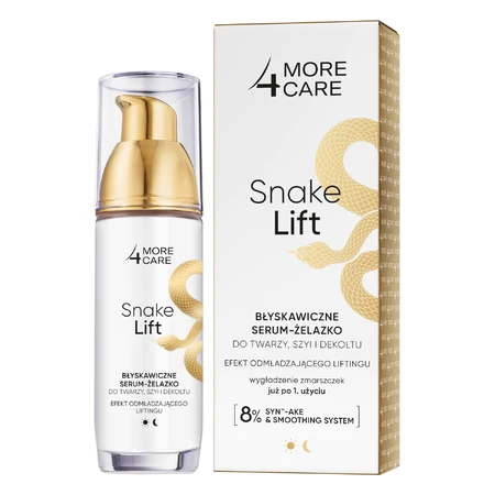 More4Care Snake Lift, gel-sérum instantané pour le visage, le cou et le décolleté, 35 ml