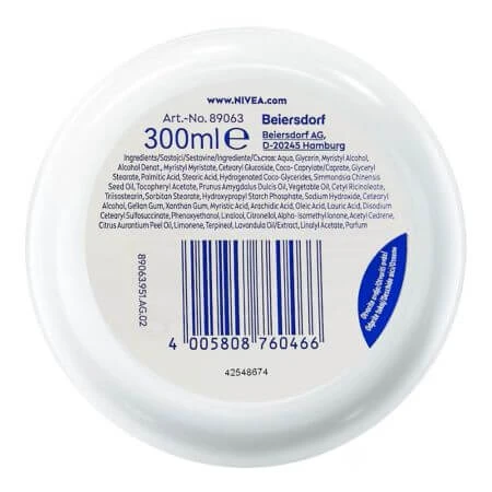 Soft cream with vitamin E and jojoba oil, 300 ml, Nivea