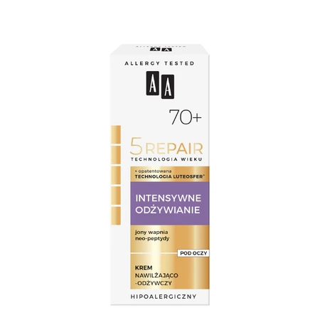 AA Age Technology 5 Repair 70+ Intensive Crème pour les yeux nourrissante, hydratante et revitalisante, 15 ml