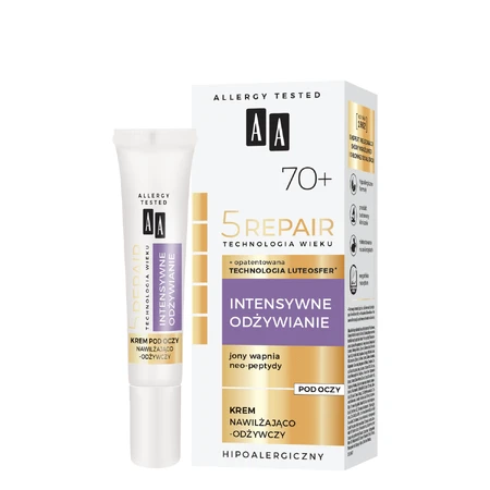 AA Age Technology 5 Repair 70+ Intensive Crème pour les yeux nourrissante, hydratante et revitalisante, 15 ml