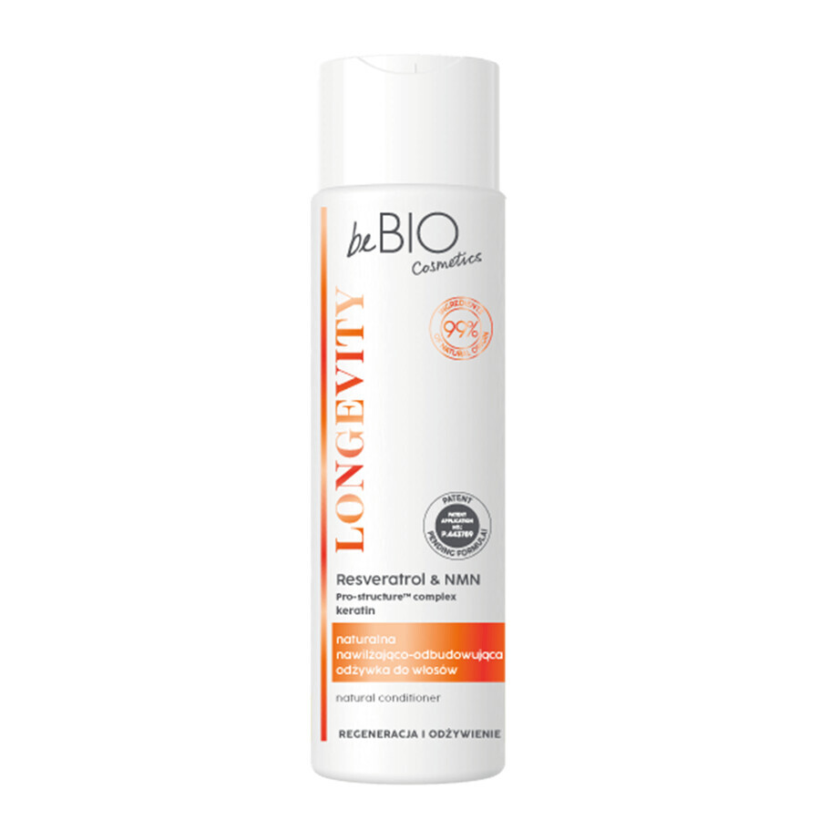 Comprar beBIO Cosmetics Longevity, acondicionador natural hidratante y reconstructor del cabello, 250 ml beBIO Cosmetics Longevity, acondicionador natural hidratante y reconstructor del cabello, 250 ml