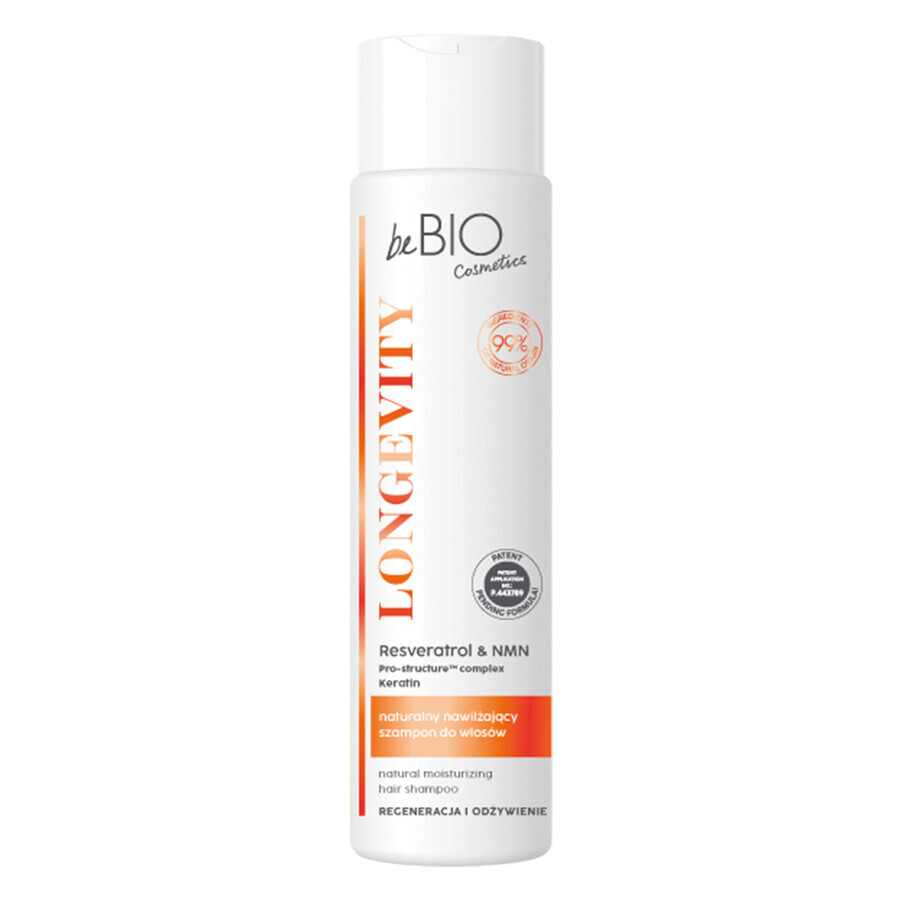 Winkel op beBIO Cosmetics Longevity, natuurlijke vochtinbrengende haarshampoo, 300 ml beBIO Cosmetics Longevity, natuurlijke vochtinbrengende haarshampoo, 300 ml