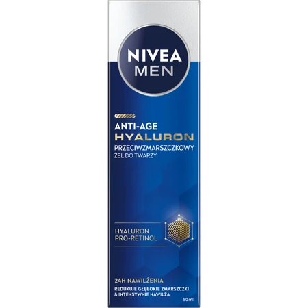 Nivea Men Hyaluron, gel facial antiarrugas, 50 ml