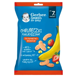 Gerber Corn Crisps fraise-banane, après 7 mois, 28 g