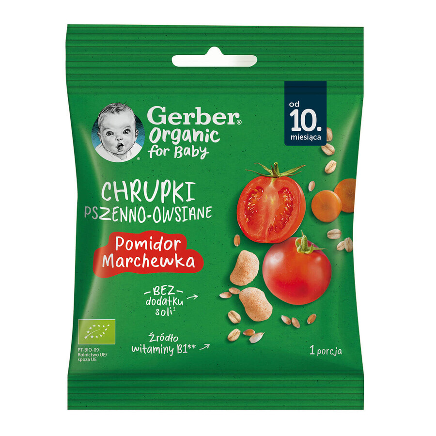 Comprar Gerber Organic Chips de trigo y avena, tomate, zanahoria, después de 10 meses, 7 g Gerber Organic Chips de trigo y avena, tomate, zanahoria, después de 10 meses, 7 g