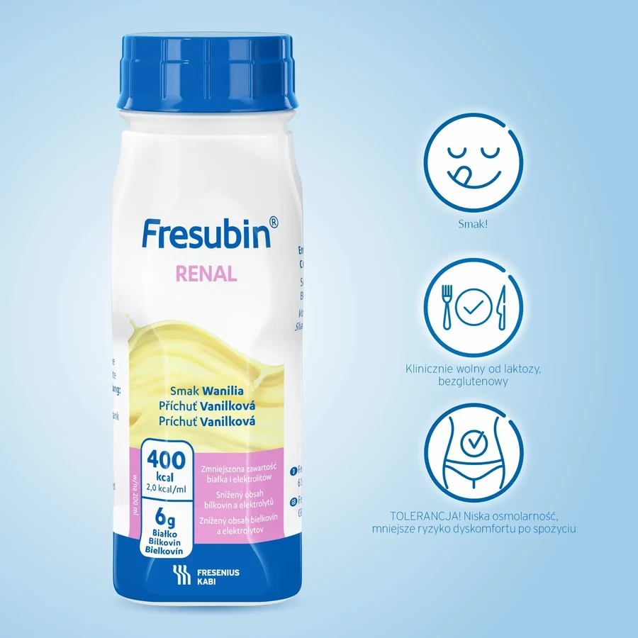 Fresubin Renal vainilla, 4 x 200 ml, Fresenius Kabi
