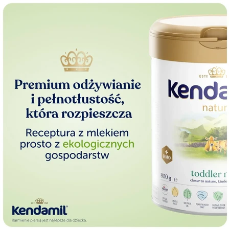 Kendamil Nature Ziegenmilch für Kleinkinder, 12+ Monate, 800g 