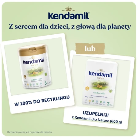 Kendamil Nature Ziegenmilch für Kleinkinder, 12+ Monate, 800g 