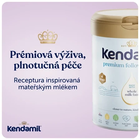 Kendamil Premium 2 HMO+, follow-on milk, after 6 months, 800 g, Kendal Nutricare