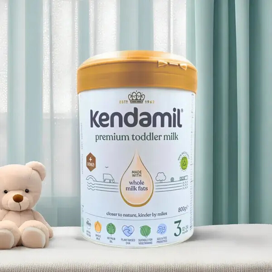 Kendamil Premium 3 HMO+, junior melk, na 12 maanden, 800 g