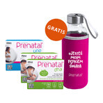 Set Prenatal DHA, 2x30 gélules + Prenatal UNO, 30 gélules + bouteille gratuite Set Prenatal DHA, 2x30 gélules + Prenatal UNO, 30 gélules + bouteille gratuite
