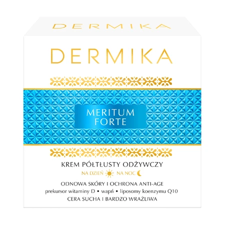 Dermika Meritum Forte, crema nutritiva semigrasa para día y noche, 50 ml