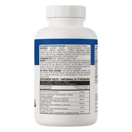OstroVit Digezyme, Verdauungsenzyme, 90 Tabletten