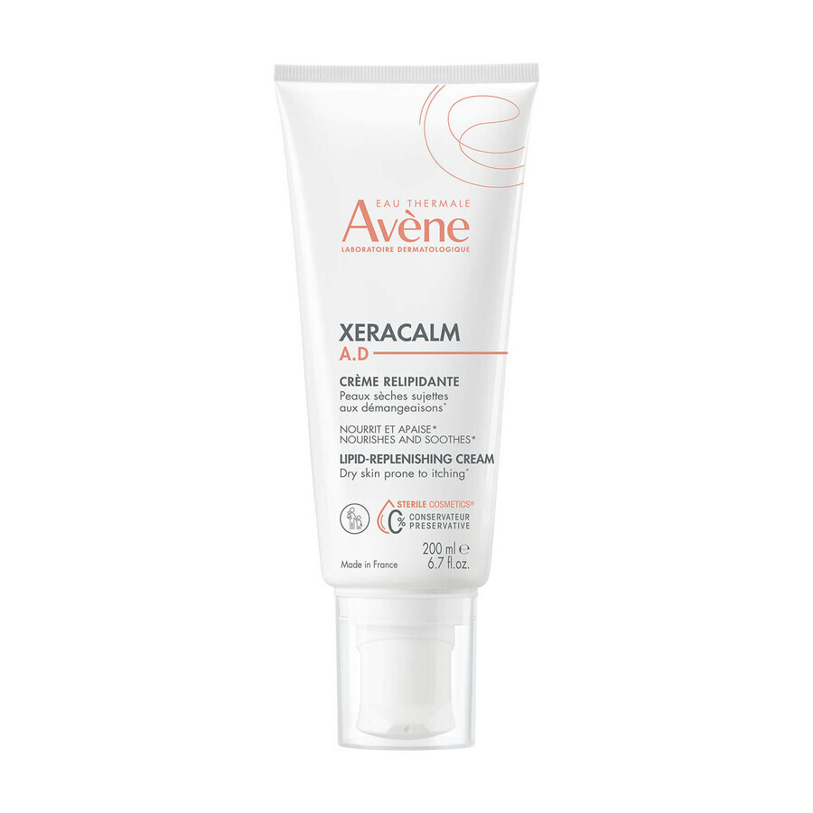 Comprar Avene XeraCalm AD, crema reponedora de lípidos para rostro y cuerpo, pieles muy secas, atópicas y con picor, 200 ml Avene XeraCalm AD, crema reponedora de lípidos para rostro y cuerpo, pieles muy secas, atópicas y con picor, 200 ml
