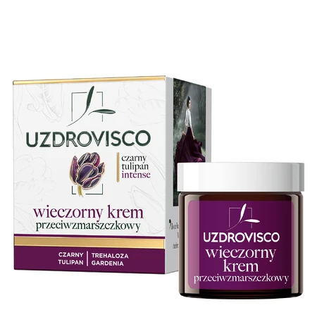 Uzdrovisco Zwarte Tulp Intense, anti-rimpelcrème voor de avond, 50 ml