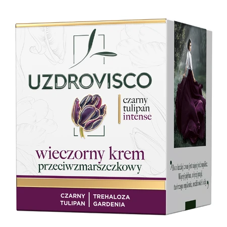 Uzdrovisco Zwarte Tulp Intense, anti-rimpelcrème voor de avond, 50 ml