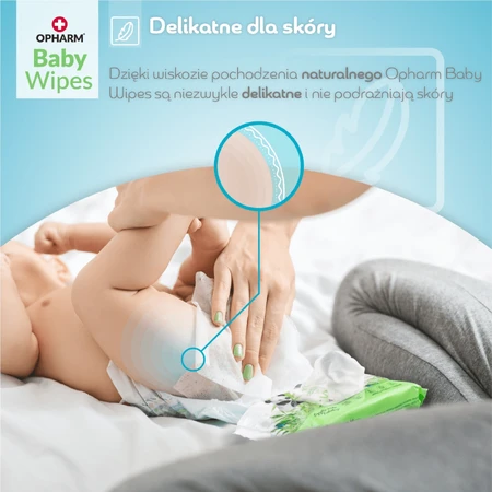 Opharm Baby Wipes set, wet wipes, 10 x 64 pieces