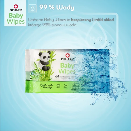 Opharm Baby Wipes set, wet wipes, 10 x 64 pieces