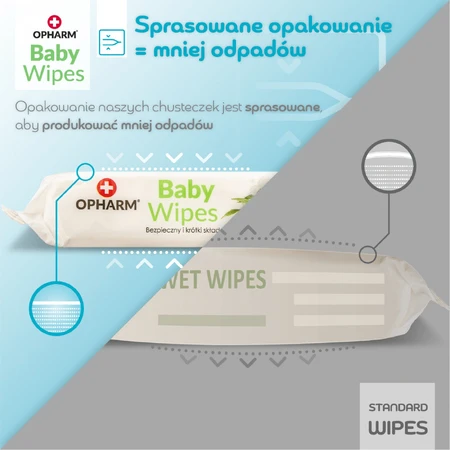 Opharm Baby Wipes set, wet wipes, 10 x 64 pieces