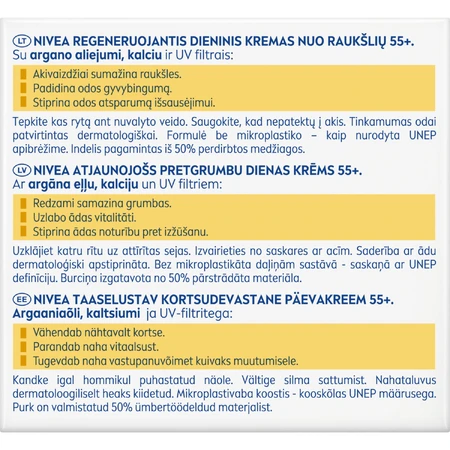 Nivea 55+, revitalisierende Anti-Falten-Tagescreme SPF 15, 50 ml