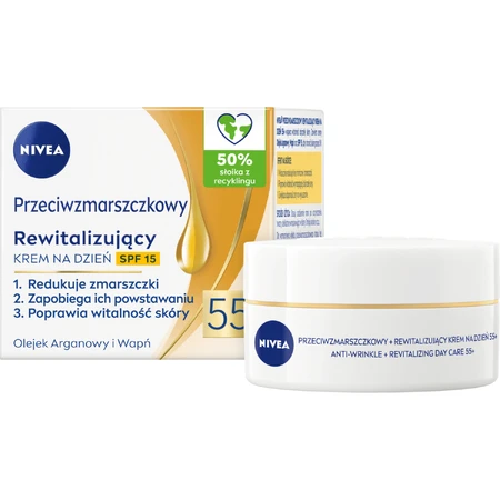 Nivea 55+, revitalisierende Anti-Falten-Tagescreme SPF 15, 50 ml