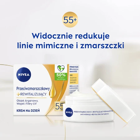 Nivea 55+, revitalisierende Anti-Falten-Tagescreme SPF 15, 50 ml