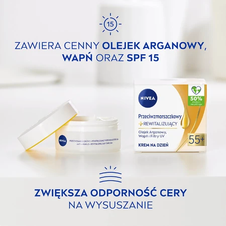 Nivea 55+, revitalisierende Anti-Falten-Tagescreme SPF 15, 50 ml