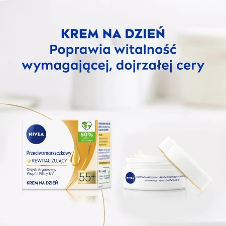 Nivea 55+, revitalisierende Anti-Falten-Tagescreme SPF 15, 50 ml