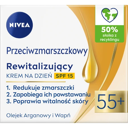 Nivea 55+, revitalisierende Anti-Falten-Tagescreme SPF 15, 50 ml