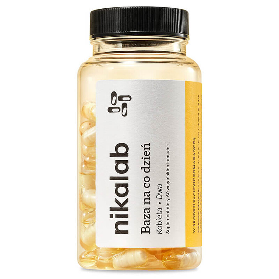 Nikalab Base Elke Dag Vrouw Twee (Zwangerschap), 60 veganistische capsules