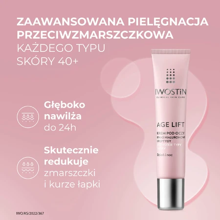 Iwostin Age Lift set, crema de día, piel normal y mixta, SPF 15, 50 ml + crema de ojos, día y noche, 15 ml