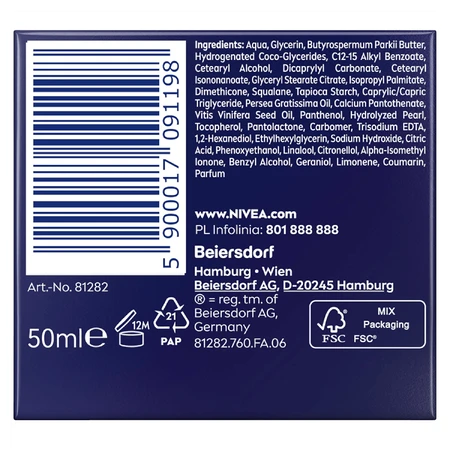 Nivea, Revitalisierende Anti-Falten-Creme 55+, Nachtcreme, 50 ml