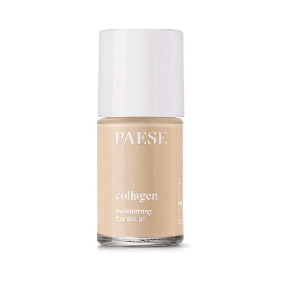 Boutique Paese Collagen Moisturizing Foundation, fond de teint hydratant au collagène, 302N Beige, 30 ml Paese Collagen Moisturizing Foundation, fond de teint hydratant au collagène, 302N Beige, 30 ml
