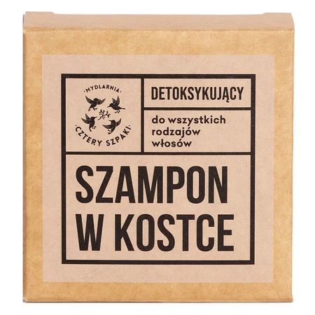 Cztery Szpaki, detoxifying shampoo bar, 75 g