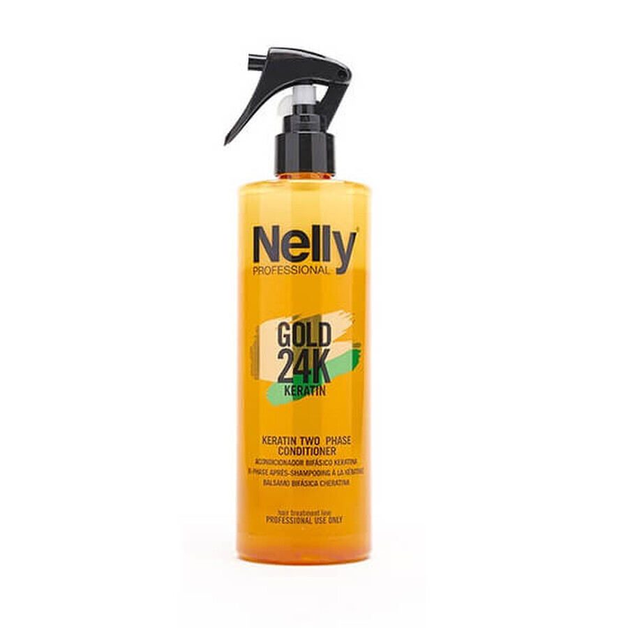 Boutique Conditionneur biphasé Gold 24K Keratin, 400 ml, Nelly Professional Conditionneur biphasé Gold 24K Keratin, 400 ml, Nelly Professional