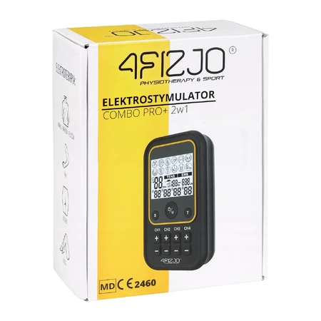 4Fizjo Pro+, electroestimulador 2 en 1, TENS, EMS, recargable