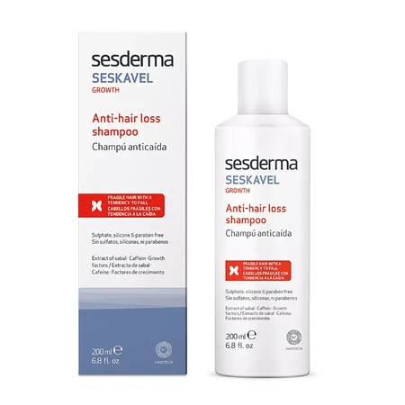 Sesderma Seskavel kit, haaruitval shampoo, 200 ml + haaremulsie, 200 ml