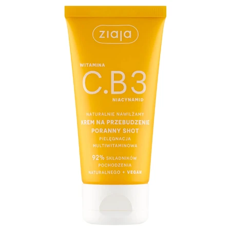 Ziaja Vitamine C.B3 Niacinamide set, wake-up crème, 50 ml + bodylotion, 200 ml + tonic, 190 ml + reinigingsgel, 190 ml