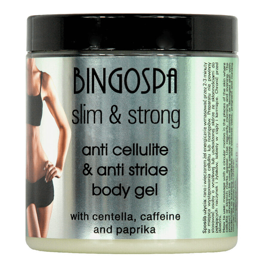 Acquista Bingospa Slim&Strong, gel corpo anticellulite con centella e caffeina, 250 g Bingospa Slim&Strong, gel corpo anticellulite con centella e caffeina, 250 g
