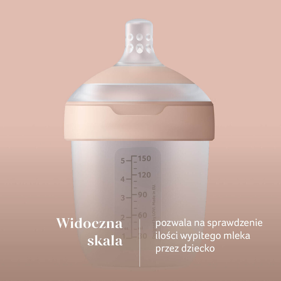 Lovi Mammafeel, baby bottle, with mini teat, 21/595, from birth, 150 ml
