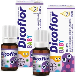 Dicoflor Baby set, voor baby's en kinderen, druppels, 2 x 5 ml