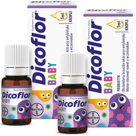 Dicoflor Baby set, voor baby's en kinderen, druppels, 2 x 5 ml