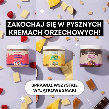 Supersonic, nut cream, chocolate flavor and caramel with pieces of nuts, 160 g