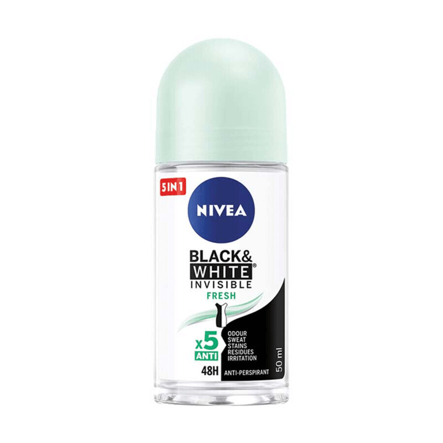 Acquista Deodorante roll-on Black & White Invisible Fresh, 50 ml, Nivea Deodorante roll-on Black & White Invisible Fresh, 50 ml, Nivea