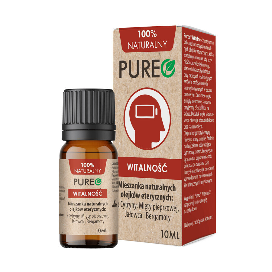 Buy Pureo Vitality, blend of natural essential oils, 10 ml Pureo Vitality, blend of natural essential oils, 10 ml