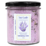 Your Candle, natural bath salt with essential oils, Lavender Relaxing, 350 g