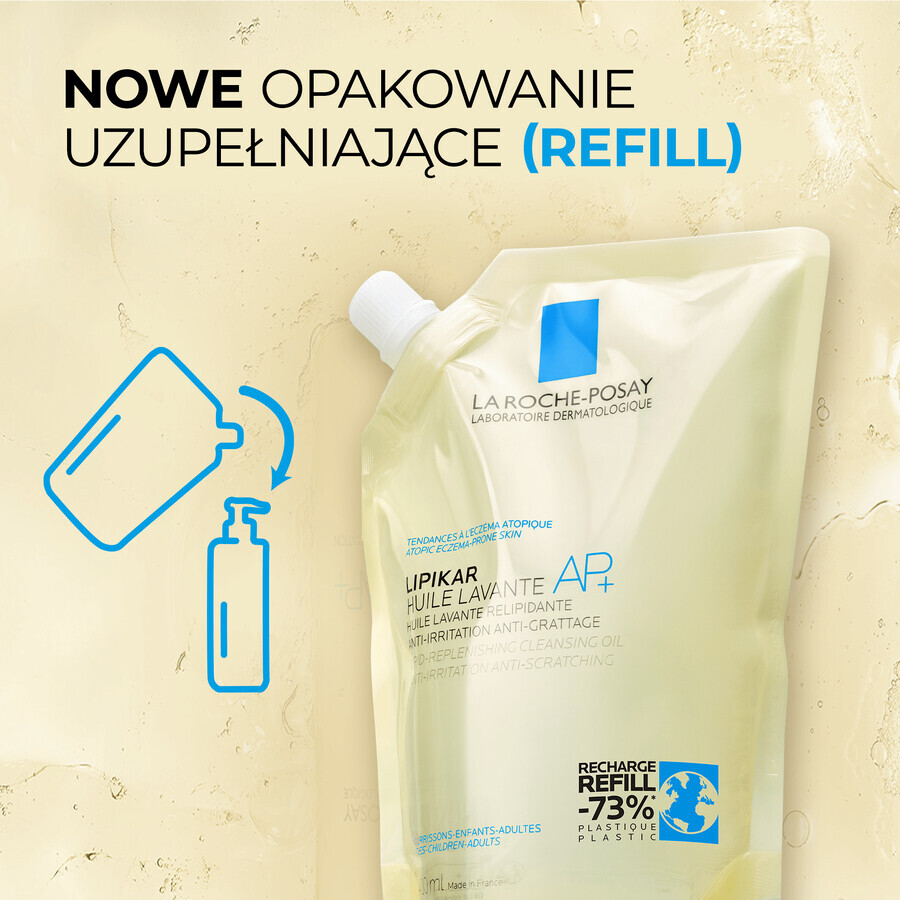 La Roche-Posay Lipikar AP+ Lipid Replenished Cleansing Oil Against Skin Irritations Refill 400ml